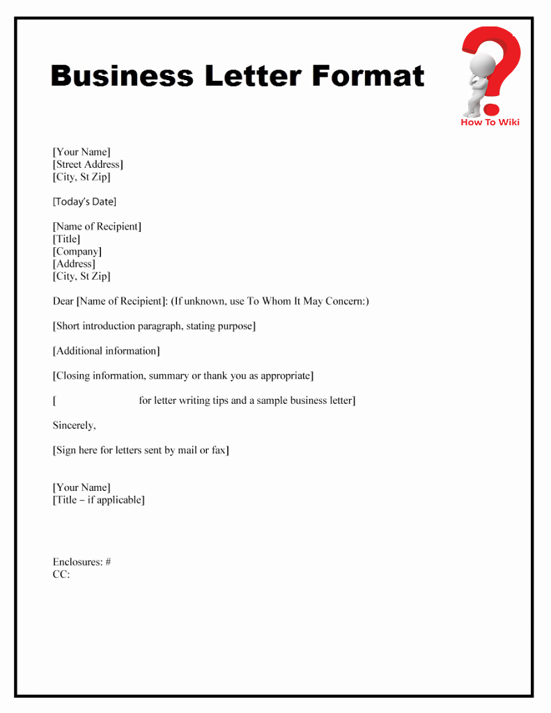 Business Letter Example for Students Luxury How to Write A Business Letter for A Pany [with Example