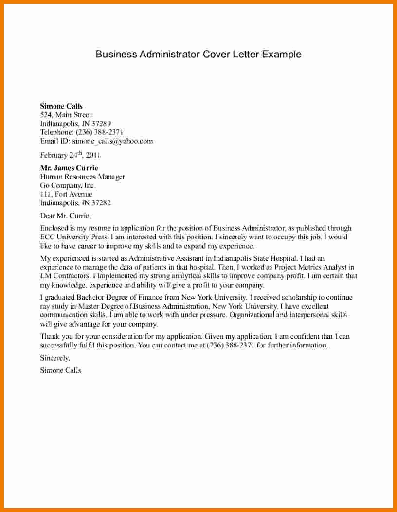 Business Letter format Example Unique Business Letter Example for Students