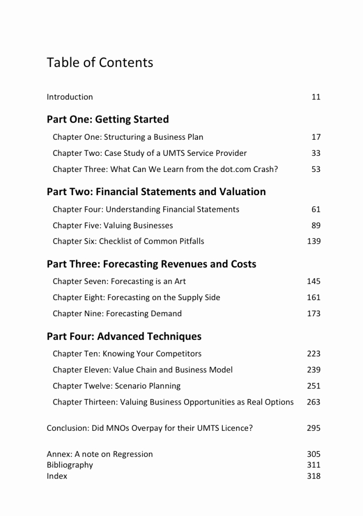 Business Plan Table Of Contents Elegant Table Of Contents