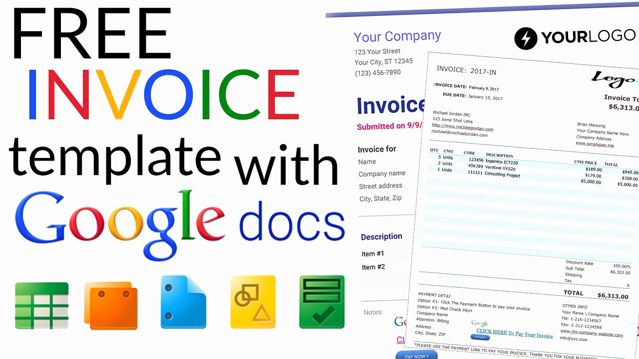 Business Plan Template Google Docs Luxury Free Invoice Template How to Create An Invoice Using