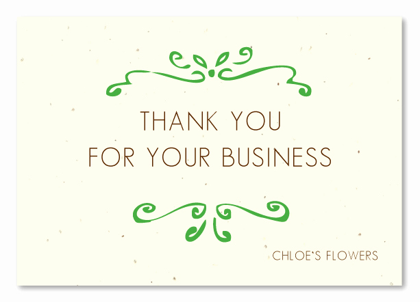Business Thank You Notes Unique Plantable Thank You Cards On Seeded Paper