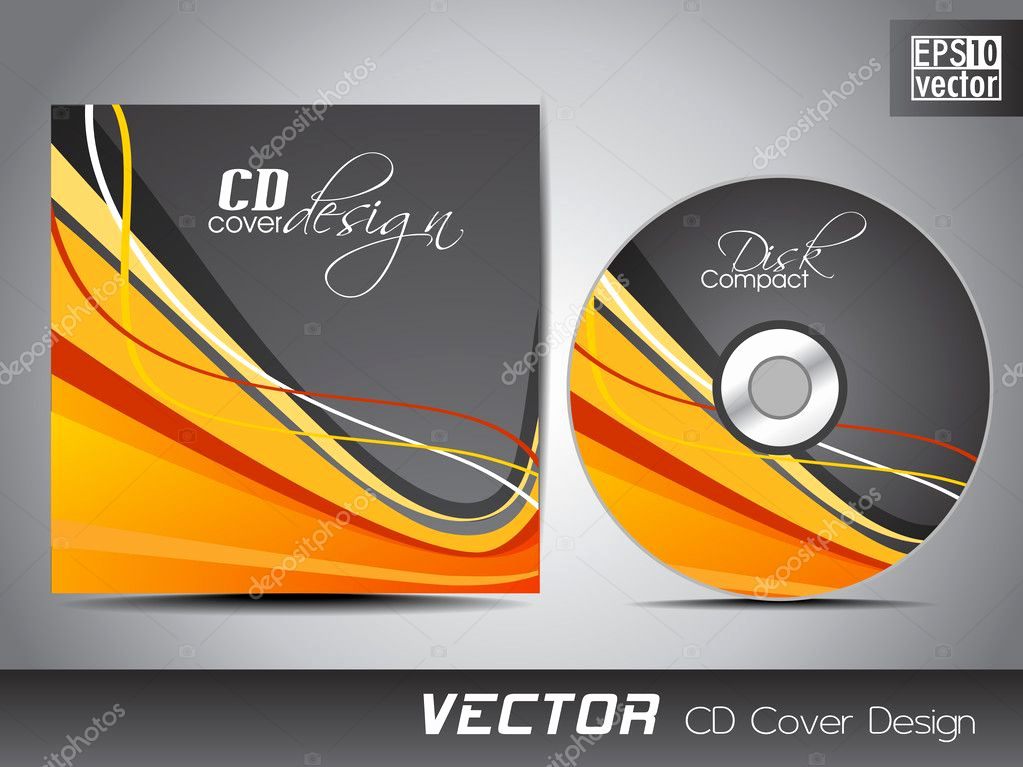 Cd Cover Design Template Elegant Cd Cover Presentation Design Template with Copy Space and