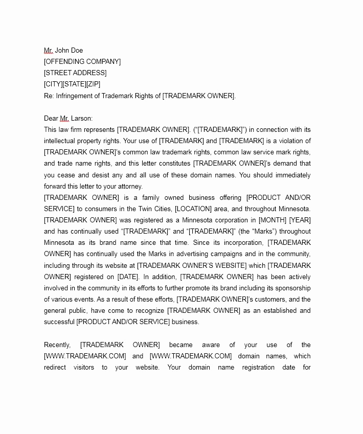 Cease and Desist Letters Sample Lovely 30 Cease and Desist Letter Templates [free] Template Lab