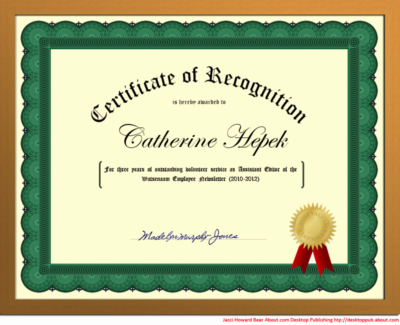 Certificate Of Appreciation Template Word Lovely You Can Create A Certificate Of Recognition In Word for