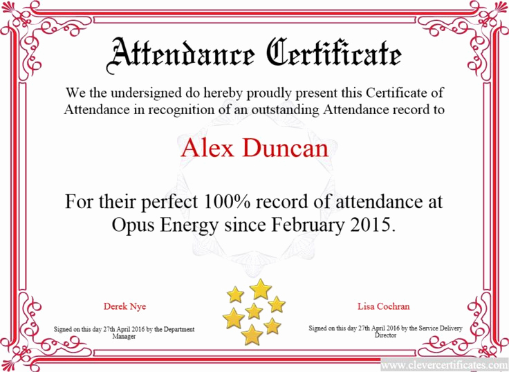 Certificate Of attendance Template Awesome 14 Best Small Business Images On Pinterest
