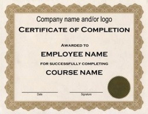 Certificate Of Completion Template Free Lovely 37 Free Certificate Of Pletion Templates In Word Excel Pdf