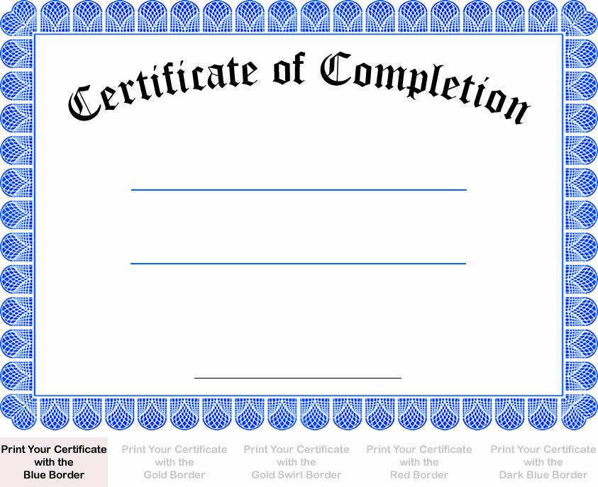 Certificate Of Completion Template Free Lovely Achievement Certificates Templates Free