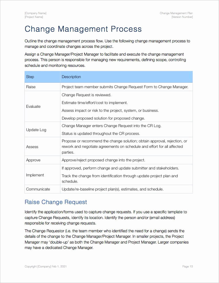 Change Management Plan Template Unique Change Management Plan Template Apple Iwork Pages