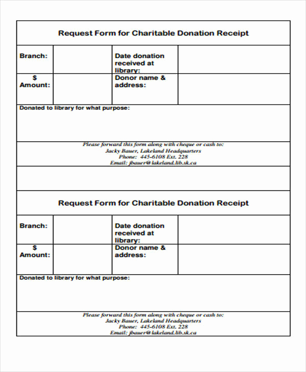 Charitable Donation Receipt Template Awesome 39 Free Receipt forms