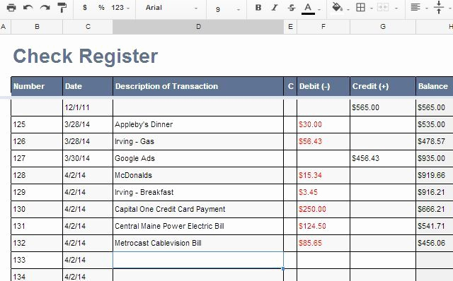 Check Register Template Excel Beautiful Download Excel Templates for Check Registers