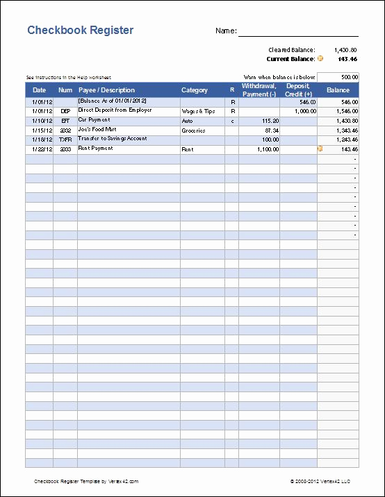 Check Register Template Excel Best Of 25 Best Ideas About Checkbook Register On Pinterest