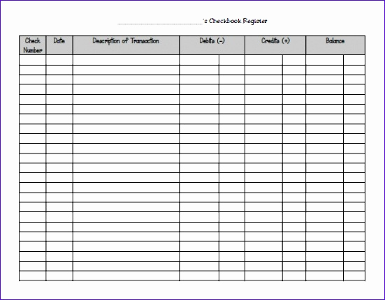 Check Register Template Excel Elegant 11 Microsoft Excel Check Register Template