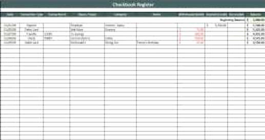 Check Register Template Excel Inspirational 9 Excel Checkbook Register Templates Excel Templates