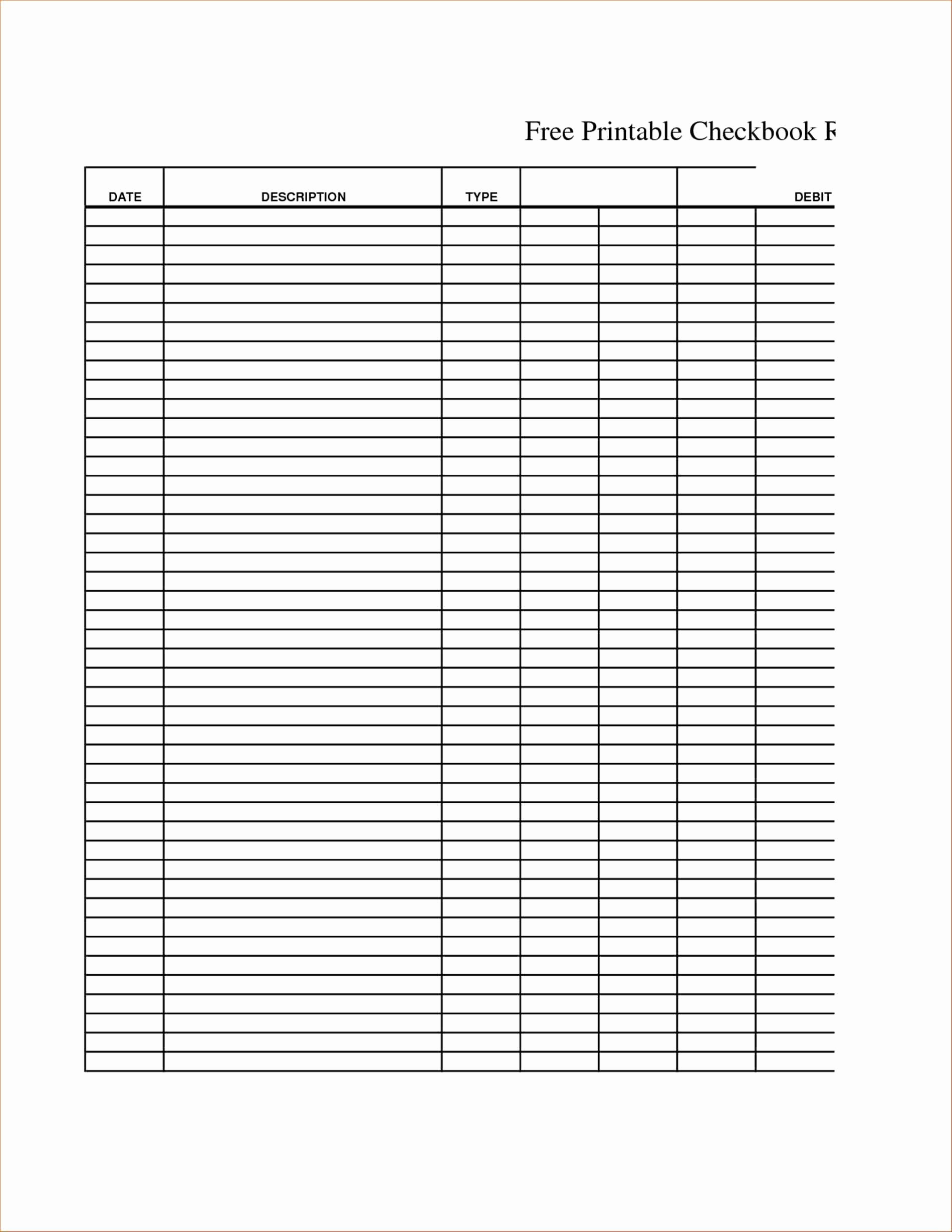 Check Register Template Excel Inspirational Checking Account Excel Template Spreadsheet Clgss