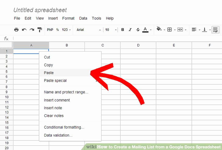 Checklist Template Google Docs New How to Create A Mailing List From A Google Docs Spreadsheet