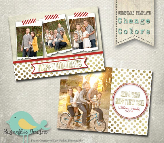 Christmas Card Templates for Photoshop Best Of Christmas Card Photoshop Template Gold Family Christmas Card