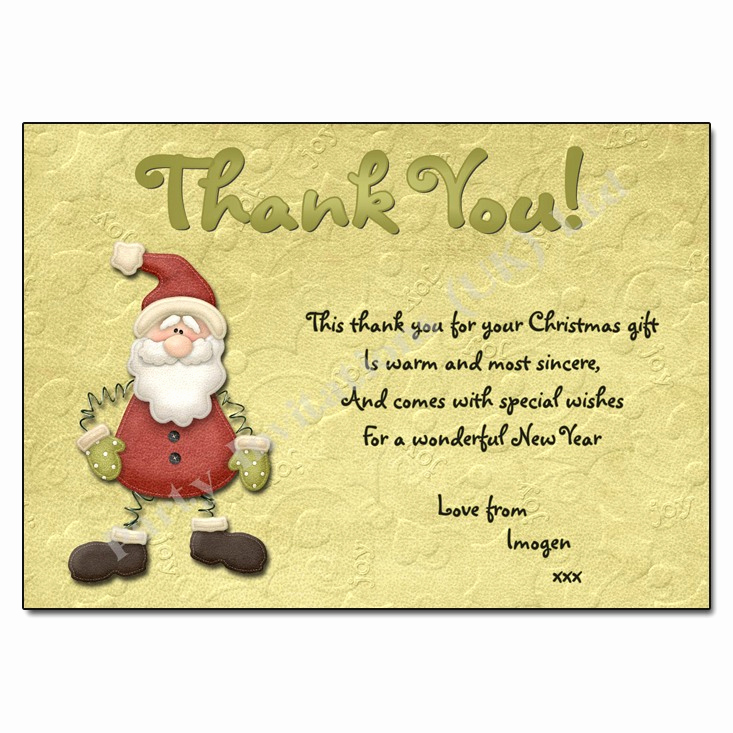 Christmas Thank You Notes Awesome Christmas Thank You Notes