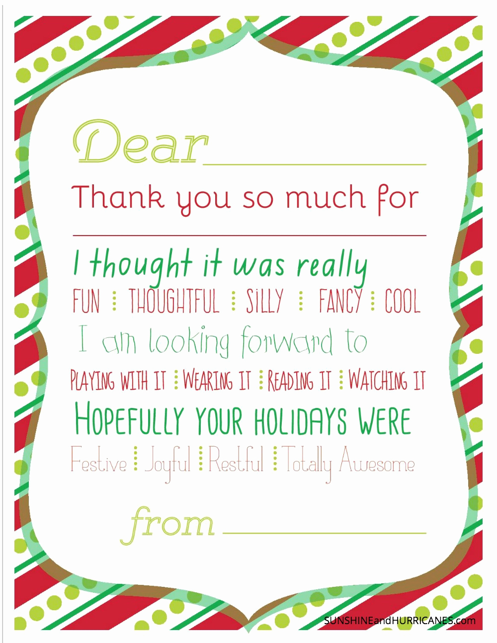 Christmas Thank You Notes Best Of Christmas Printable Thank You Cards for Kids