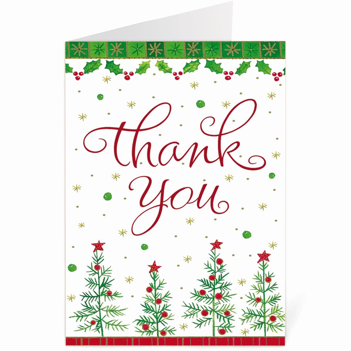 holiday thank you note cards