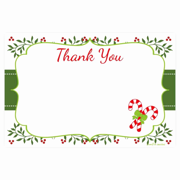 Christmas Thank You Notes Elegant Thank You Cards