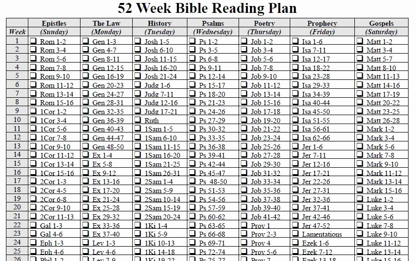 Chronological Bible Reading Plan Pdf New Bible Reading – Dan Werthman