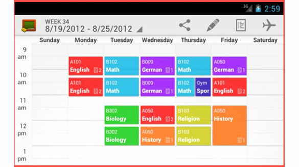 College Class Schedule Template Lovely How to Create A Weekly Schedule In Excel Tutorial