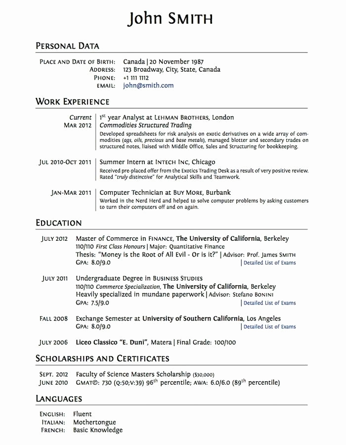 College Graduate Resume Template Luxury 9 Resume for Teens with No Work Experience