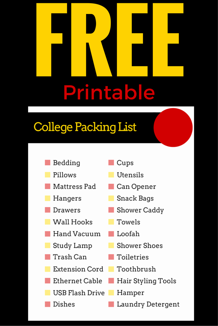 College Packing List Pdf Unique College Dorm Room Checklist Archives Chase the Write Dream