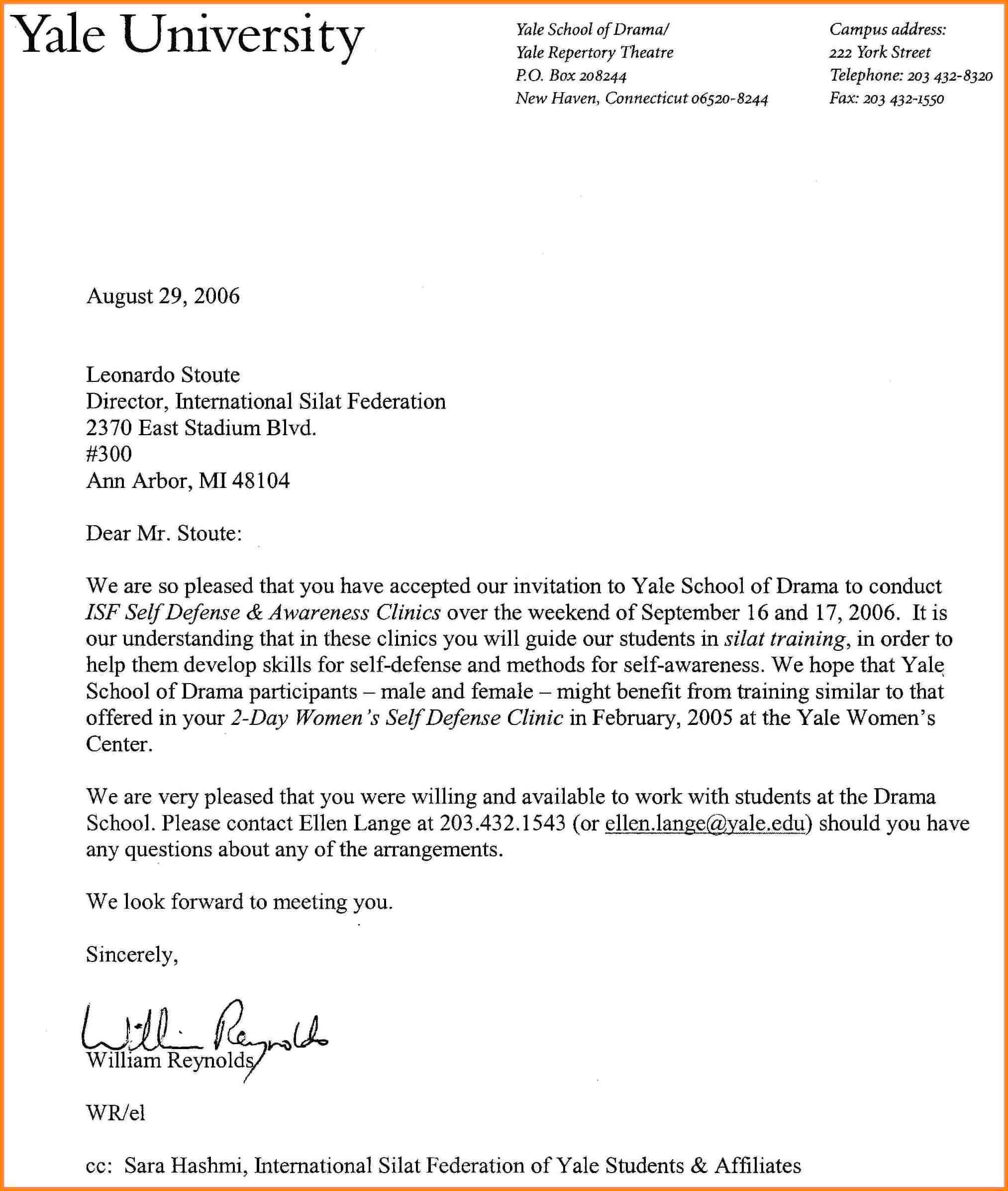 College Recommendation Letter Sample New 8 Sample Re Mendation Letter for College Student