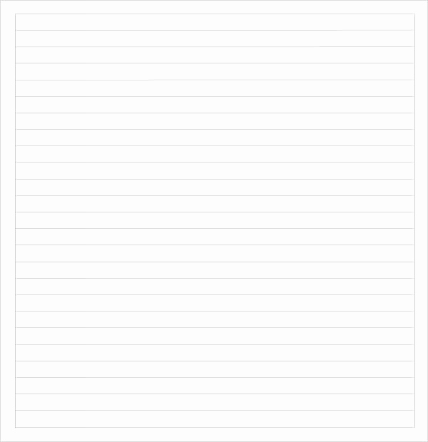 College Ruled Notebook Paper Best Of Sample College Ruled Paper Template 9 Free Documents In