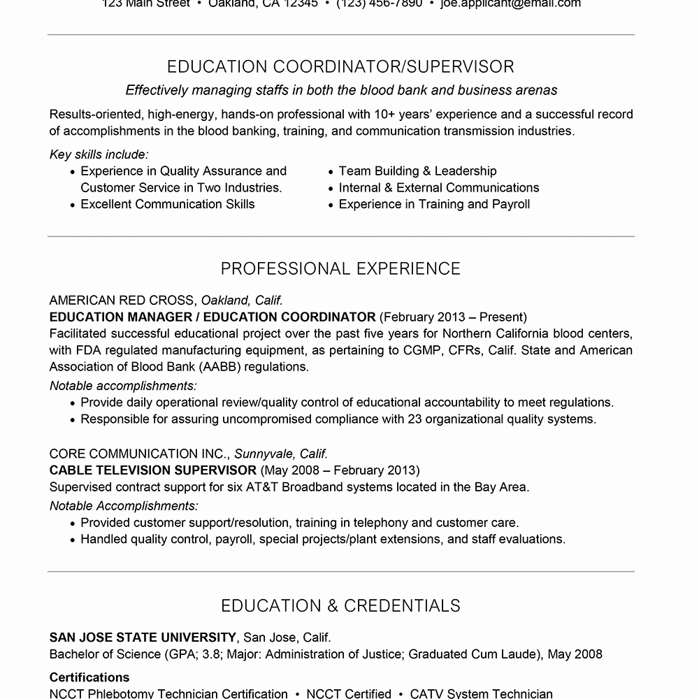 Combination Resume Template Word Best Of What to Include In A Bination Resume with Examples