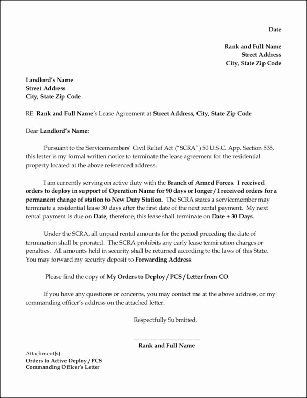 Commercial Lease Termination Letter Lovely 15 Lease Termination Letter format Samples &amp; Templates