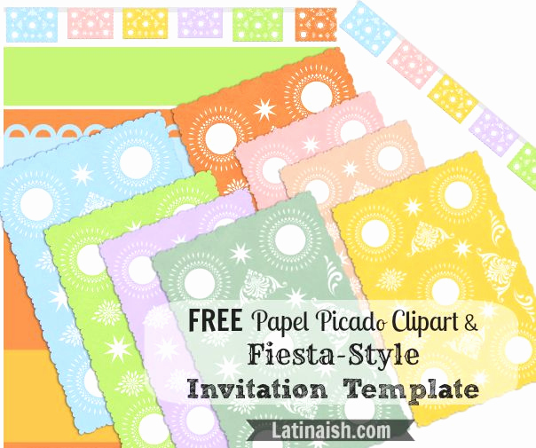 Completely Free Clip Art New Free Papel Picado Clipart and Fiesta Style Invitation