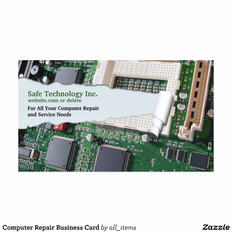 Computer Repair Business Cards Elegant Puter Repair Business Card