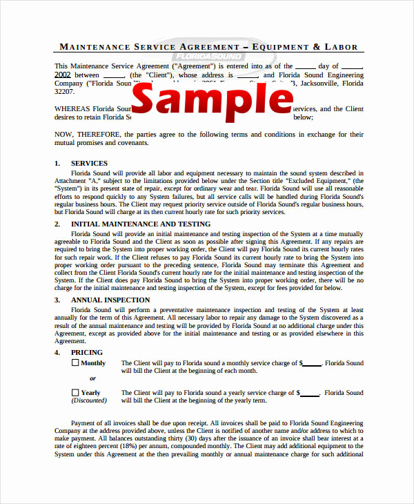 Contract Template for Services New 21 Simple Service Agreements Word Pdf