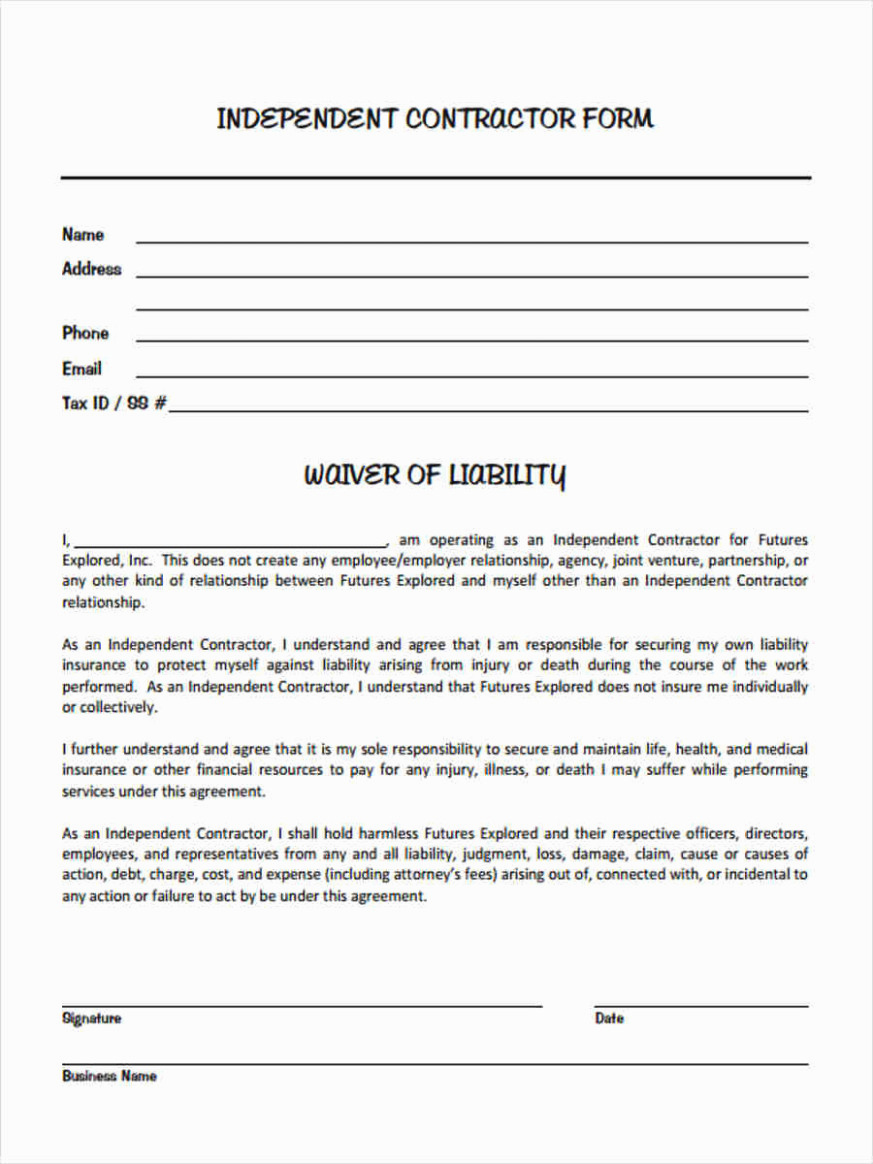 Contractor Liability Waiver form Awesome 15 Easy Ways to Facilitate