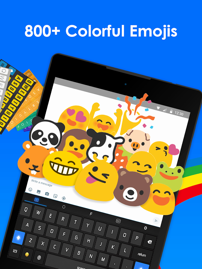 Cool Fonts for androids Elegant Rainbowkey Color Keyboard themes Cool Fonts android