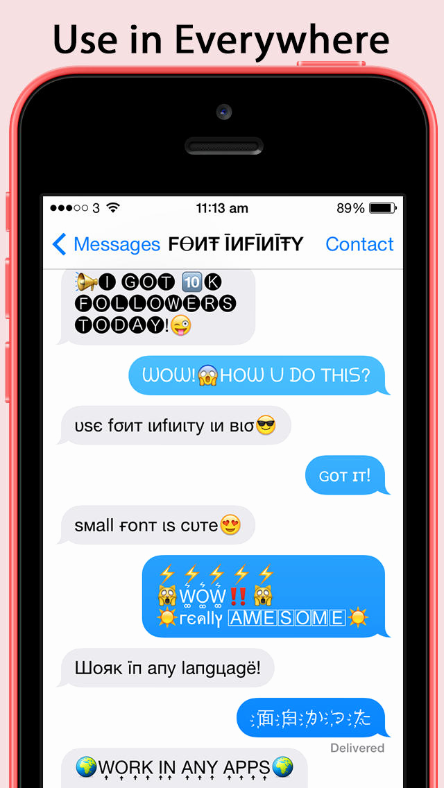 Cool Fonts for androids Luxury Font Infinity Pro ∞ Better Emoji Fonts &amp; New Cool Text