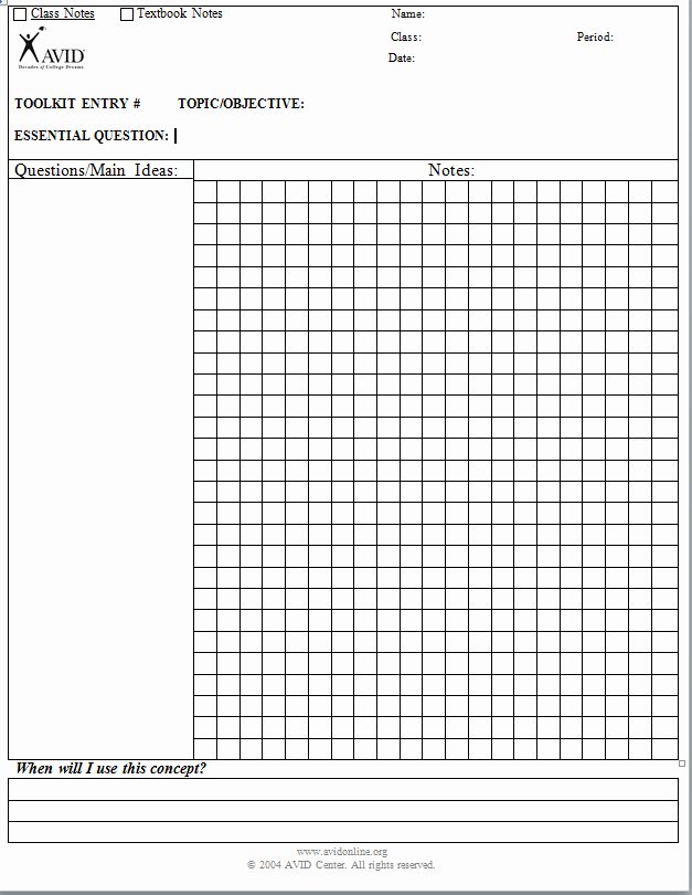 Cornell Notes Template Google Docs Awesome Cornell Notes In Math Teaching Resources