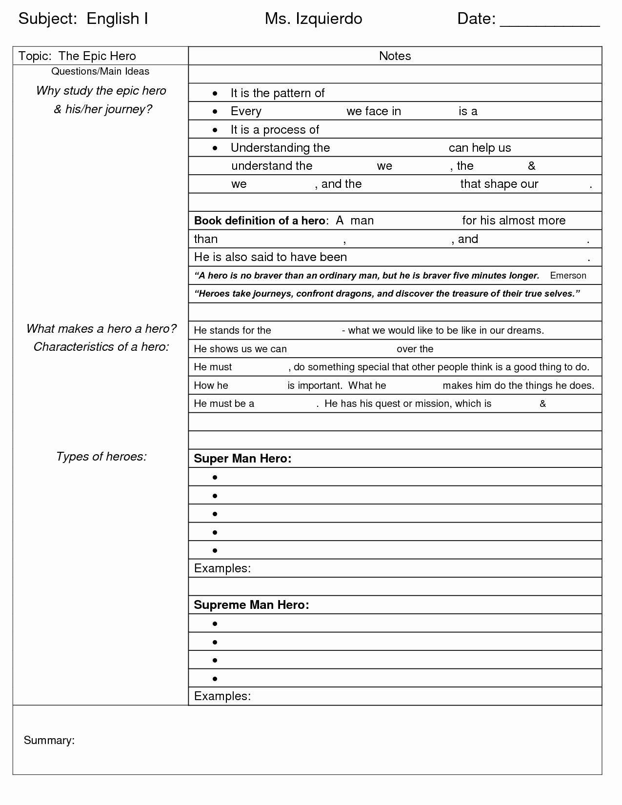 Cornell Notes Template Google Docs Luxury Cornell Notes for Language Arts