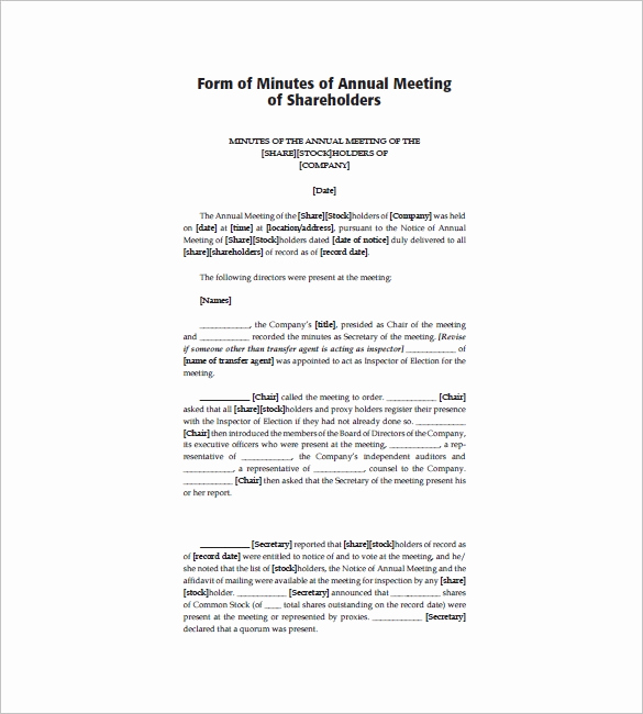 Corporate Meeting Minutes Template Best Of Corporate Meeting Minutes Template 12 Free Sample