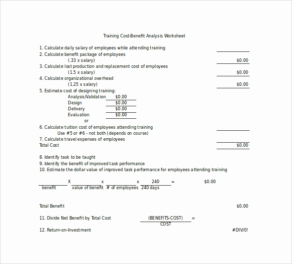 Cost Benefit Analysis Template Excel Fresh 18 Cost Benefit Analysis Templates Word Pdf
