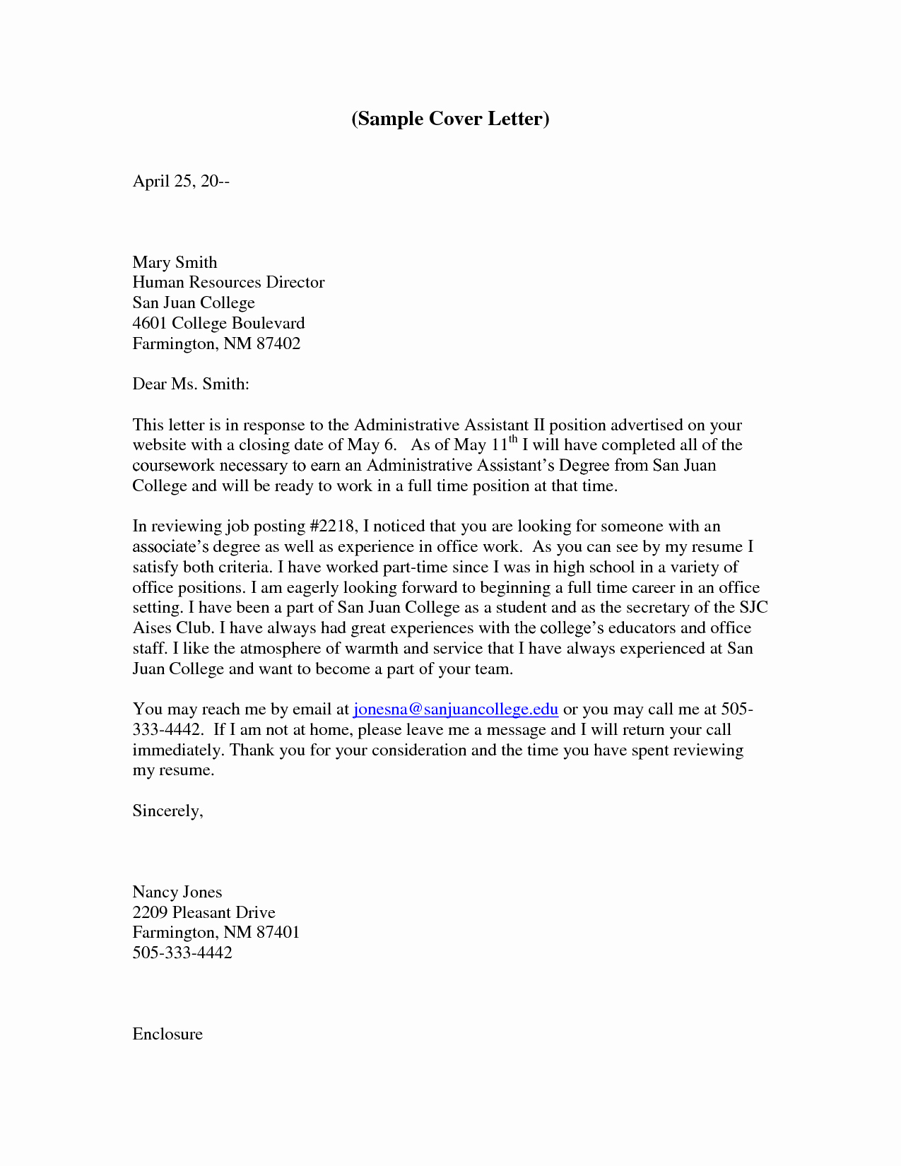 Cover Letter for Administrative Position Fresh Administrative assistant Cover Letter Cover Letter for