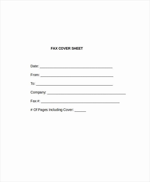 Cover Letter for Fax Unique Cover Letter Template 17 Free Word Pdf Documents