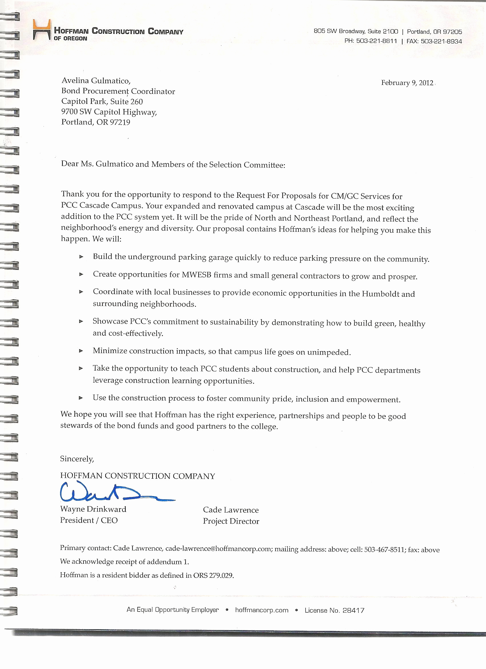 Cover Letter for Proposal Awesome Rfp Cover Letter
