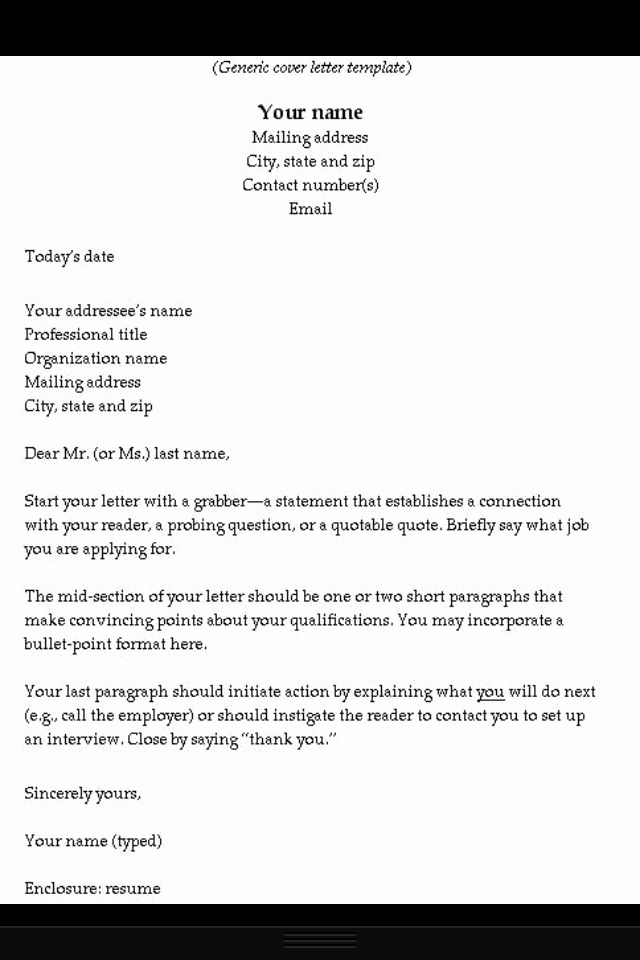 Cover Letter Free Template Unique How to Write A Cover Letter Helpful