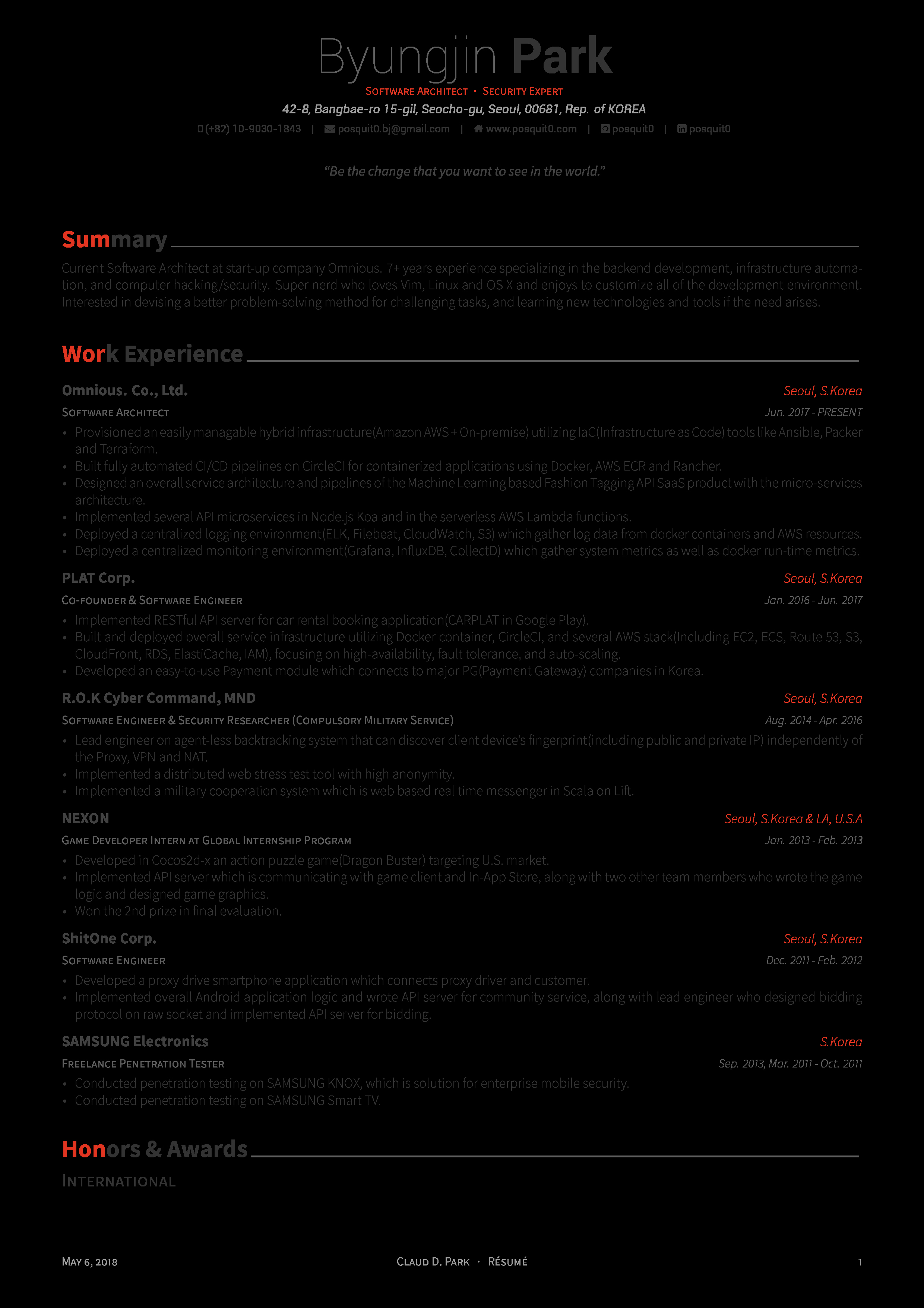 Cover Letter Latex Template Awesome Github Posquit0 Awesome Cv Awesome Cv is Latex Template