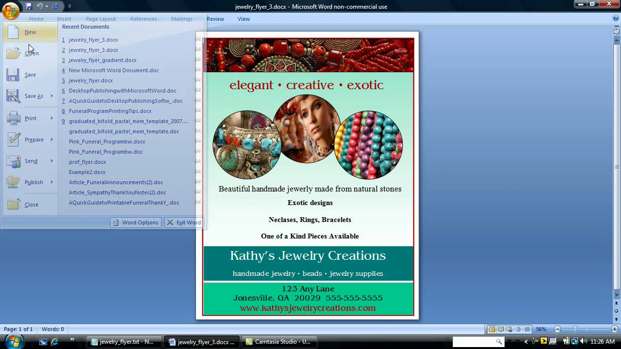 Create A Flyer In Word Elegant Make A Flyer Using Word