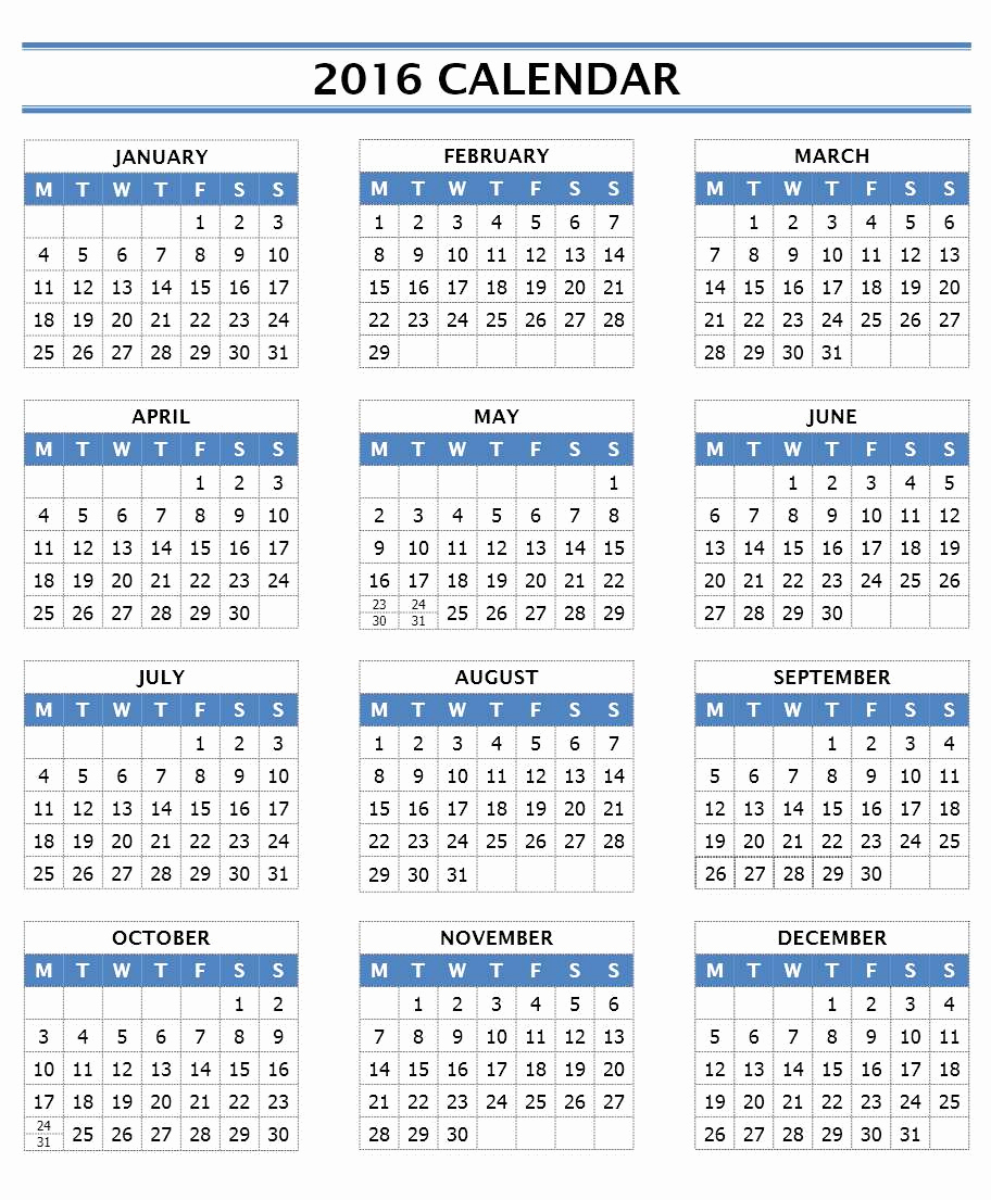 Create Calendar In Word Elegant 2016 Calendar Templates