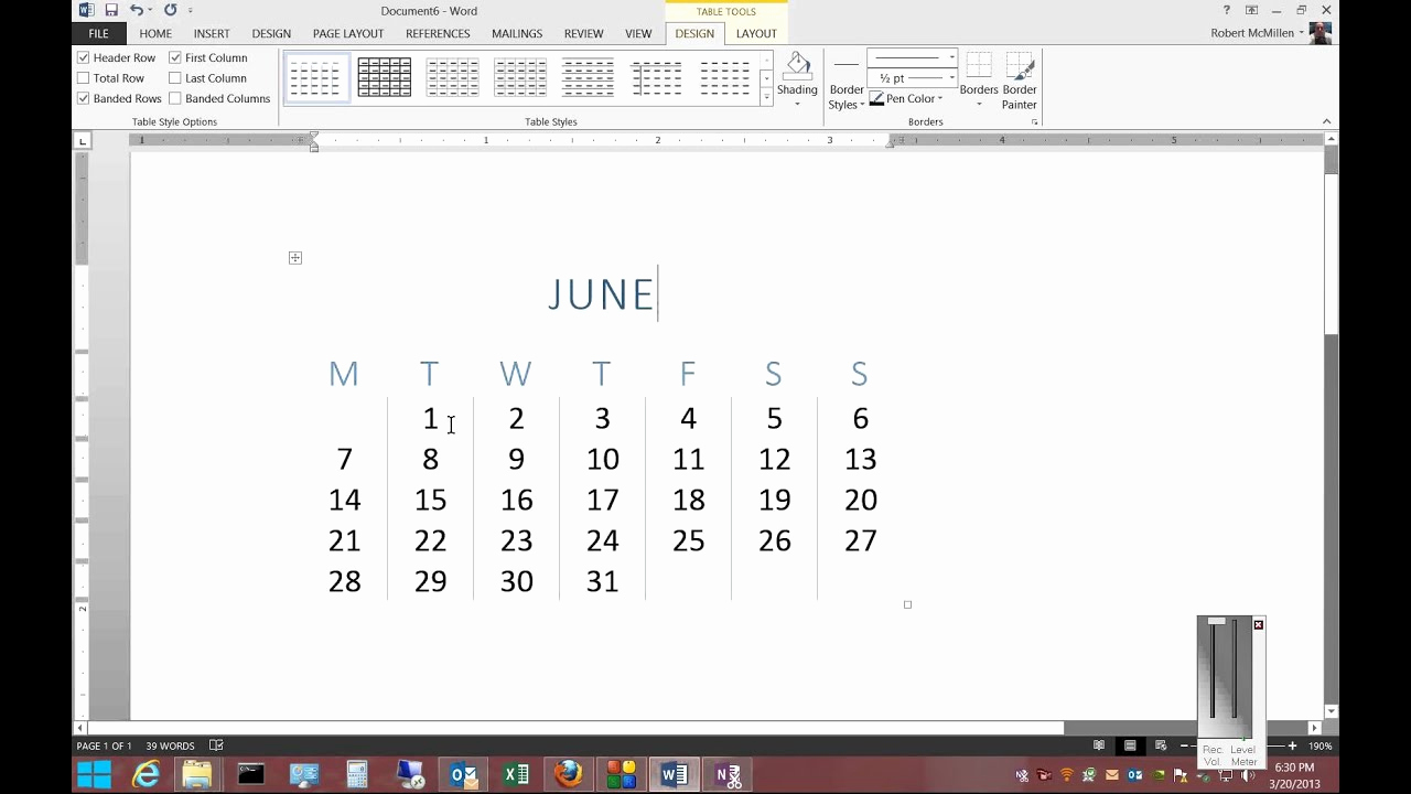 Create Calendar In Word Elegant Create A Calendar In Word Bgadv
